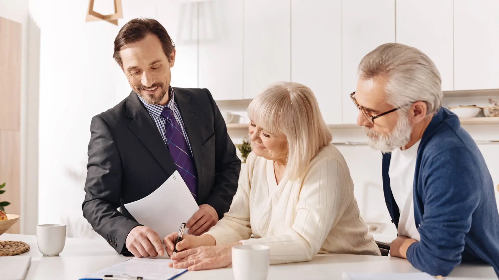 image of satisfied business client with accountant