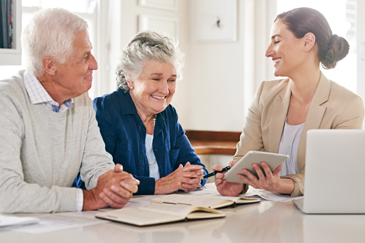 image of a coaching session in progress (for a personal coach & consultant)